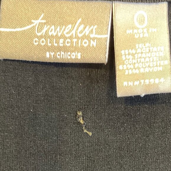 Chico's Travelers Lace Bodice Maxi Tank Dress Sz 0 (S/4) Black  #278J - Picture 7 of 8